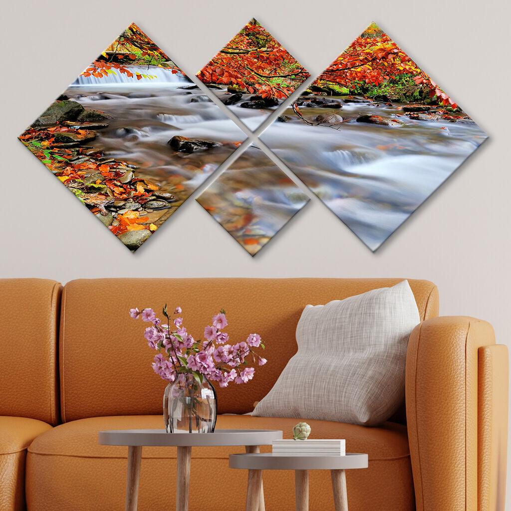 Слика Wallity 4MDF85160390, 60x115 см, 4 дела