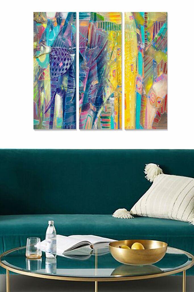 Слика Wallity MDF1031327167, 70x50 см, 3 дела