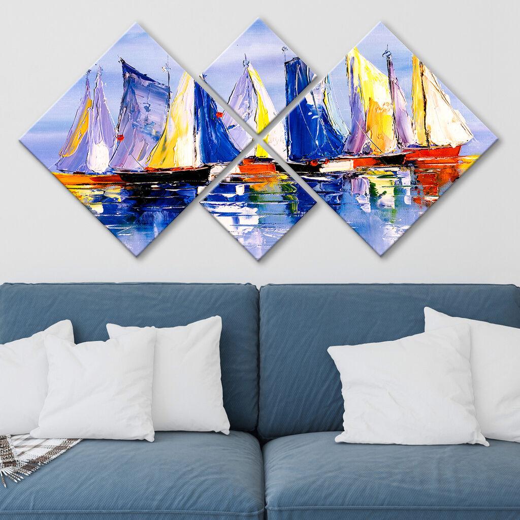 Слика Wallity 4MDF617312624, 60x115 см, 4 дела