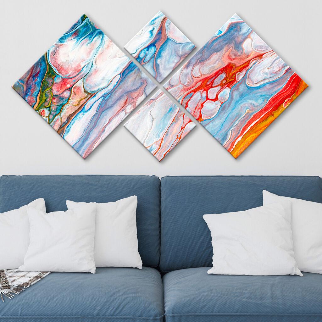 Слика Wallity 4MDF30803112803, 60x115 см, 4 дела