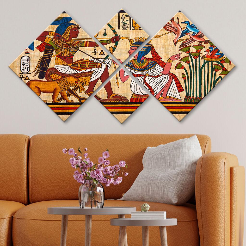 Слика Wallity 4MDF9571430, 60x115 см, 4 дела