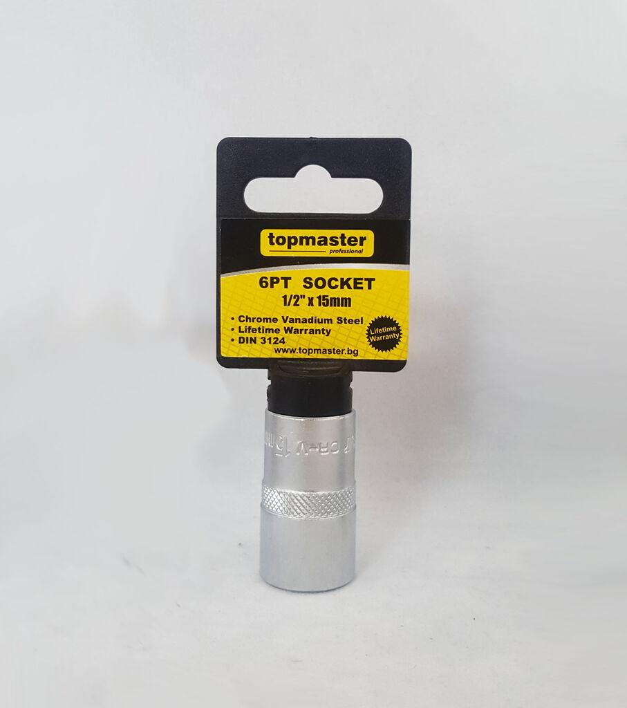 Alfa Electric Насаден краток клуч 15mm 1/2 ТМ 004466