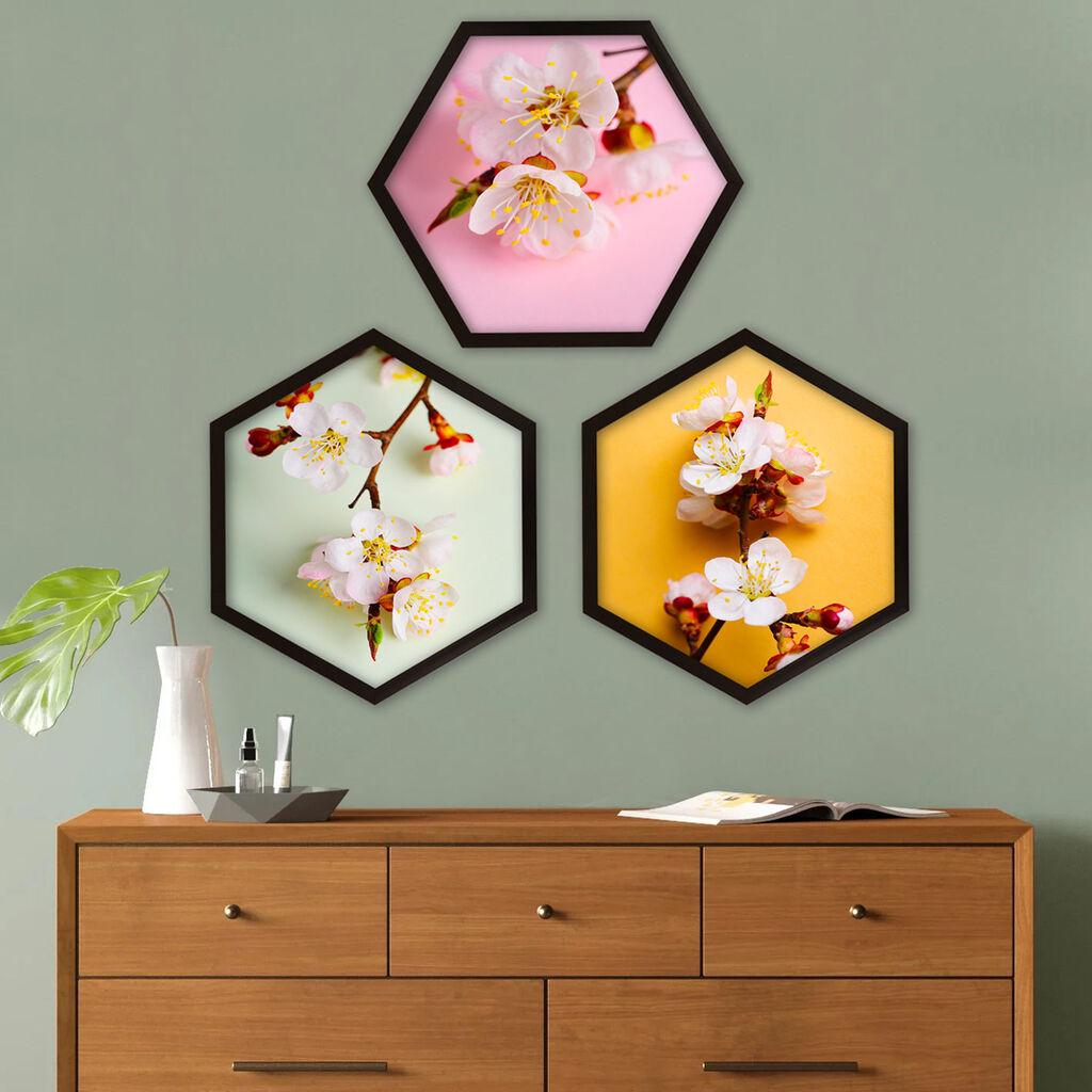 Wallity врамена слика 6GEN256808660, 35x35 см, 3 дела