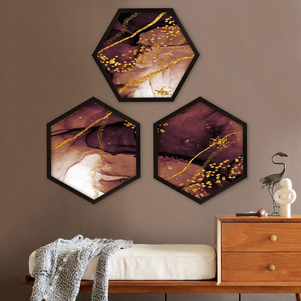 Слика во рамка Wallity 6GEN1393502147, 35x35 см, 3 дела