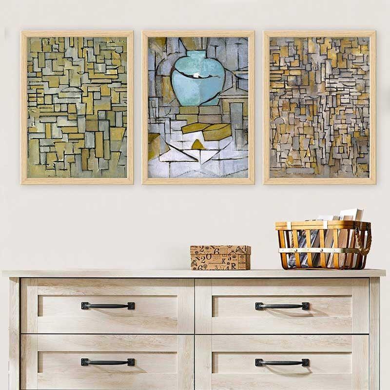 Слика во рамка Wallity 3NTC_UN3894486_5575, 55x75 см, 3 дела