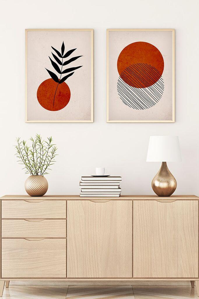 Слика во рамка Wallity Huhu189, 35x50 см, 2 дела