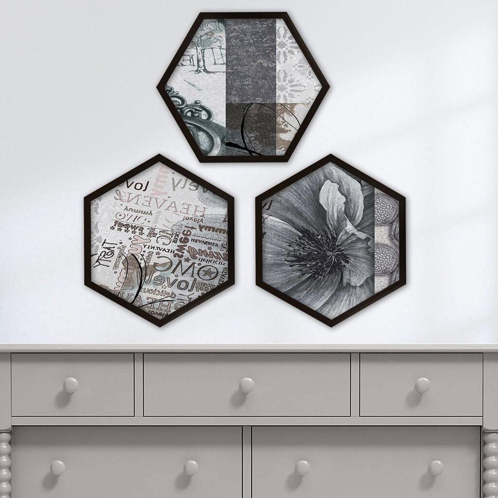 Wallity врамена слика 6GEN639486382, 35x35 см, 3 дела