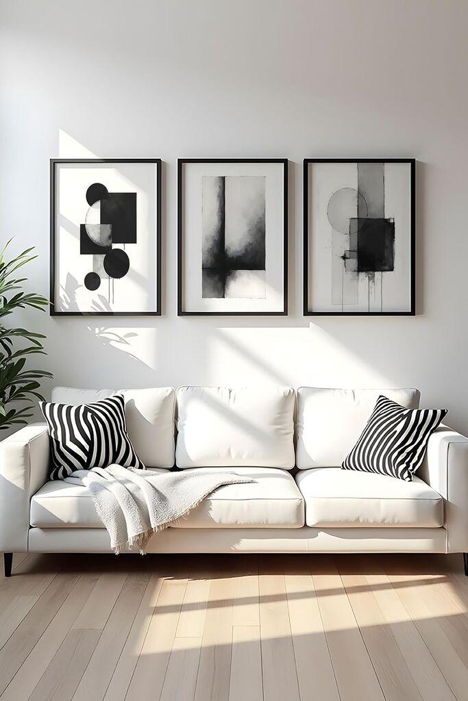 Слика во рамка Wallity Huhu432, 20x30 см, 3 дела