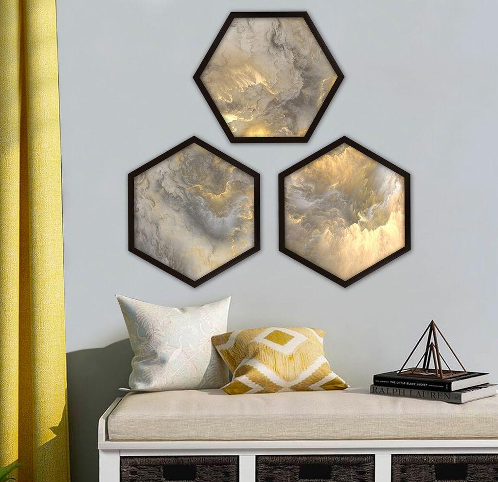 Wallity врамена слика 6GEN209500, 35x35 см, 3 дела