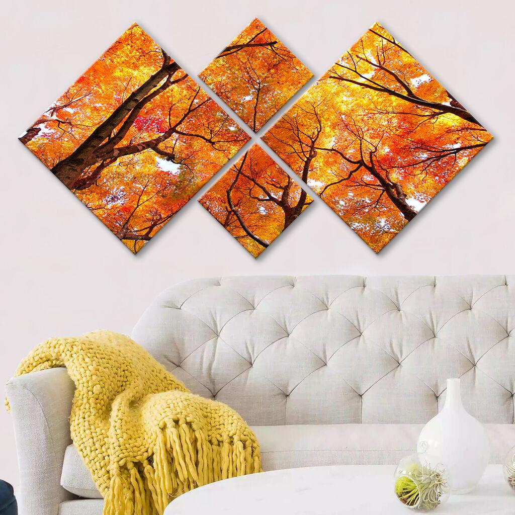 Слика Wallity 4MDF196435259, 60x115 см, 4 дела