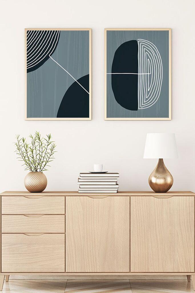 Слика во рамка Wallity Huhu112, 35x50 см, 2 дела