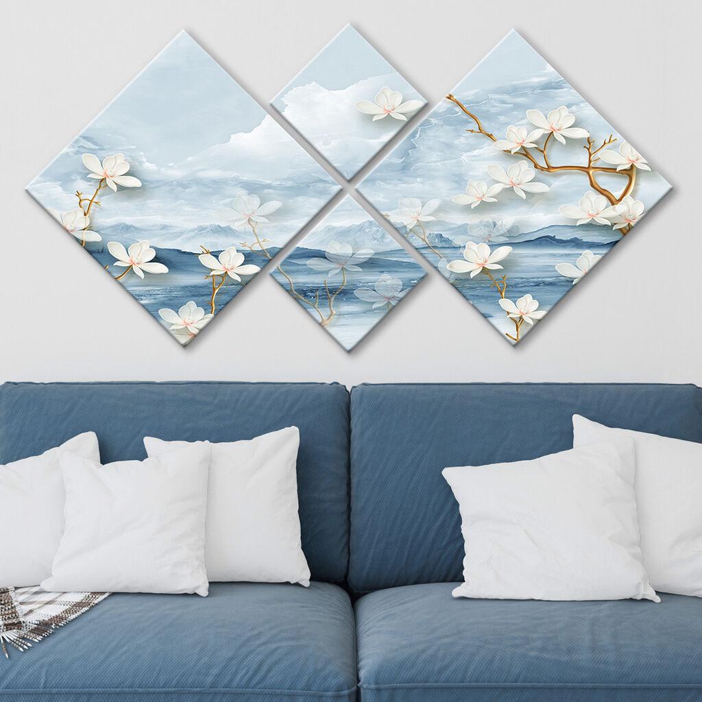 Слика Wallity 4MDF1572198562, 60x115 см, 4 дела