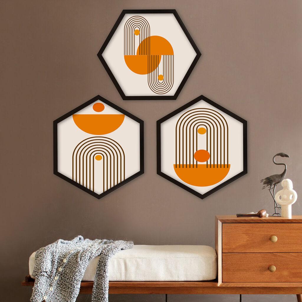 Wallity врамена слика 6GEN1790744, 35x35 см, 3 дела