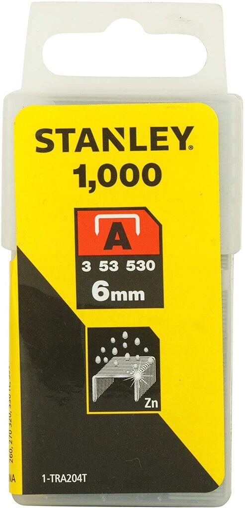 Stanley Спајалки тип A53 6mm 1000 парчиња STN 1-ТРА204Т