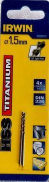 Irwin Бургија за метал 1.5mm HSS DIN338 Titanium 10502573