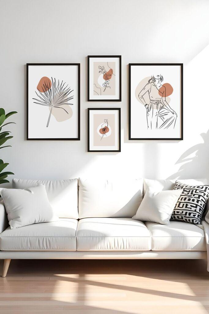 Wallity врамена слика Huhu453-S, 4 дела