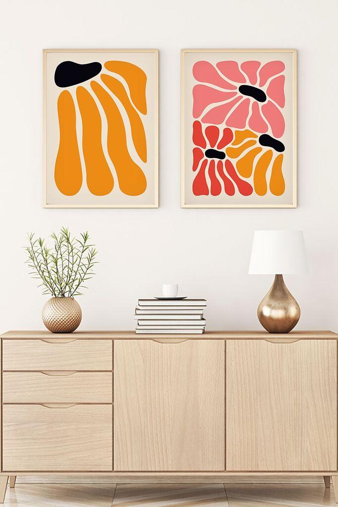 Слика во рамка Wallity Huhu176, 35x50 см, 2 дела