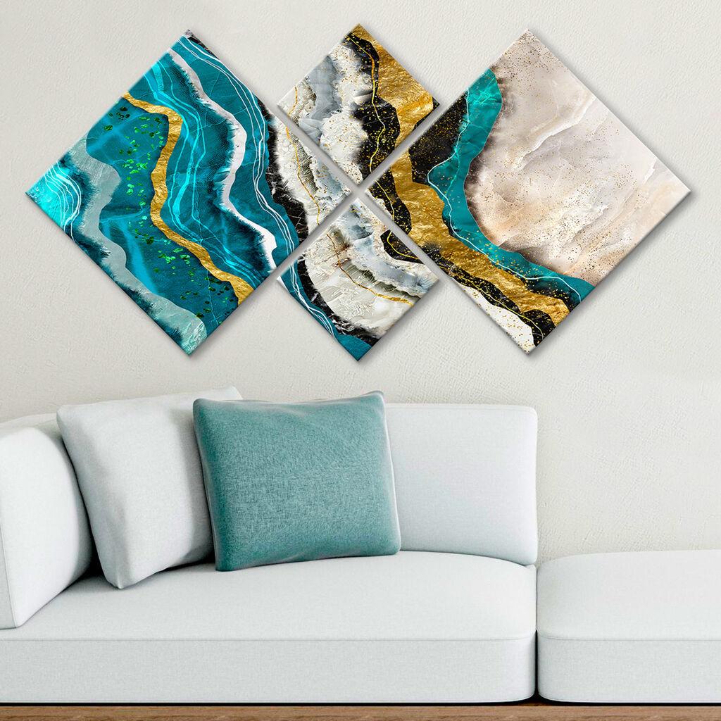 Слика Wallity 4MDF19589560391, 60x115 см, 4 дела