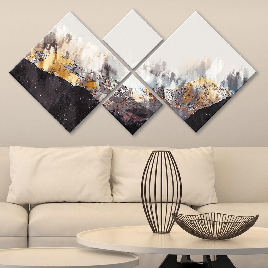 Слика Wallity 4MDF1348584512, 60x115 см, 4 дела