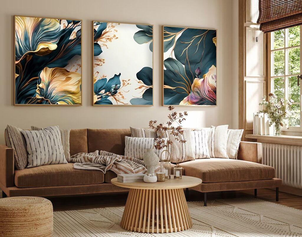 Слика во рамка Wallity Huhu217, 20x30 см, 3 дела