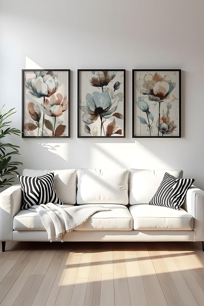 Слика во рамка Wallity Huhu478S, 20x30 см, 3 дела