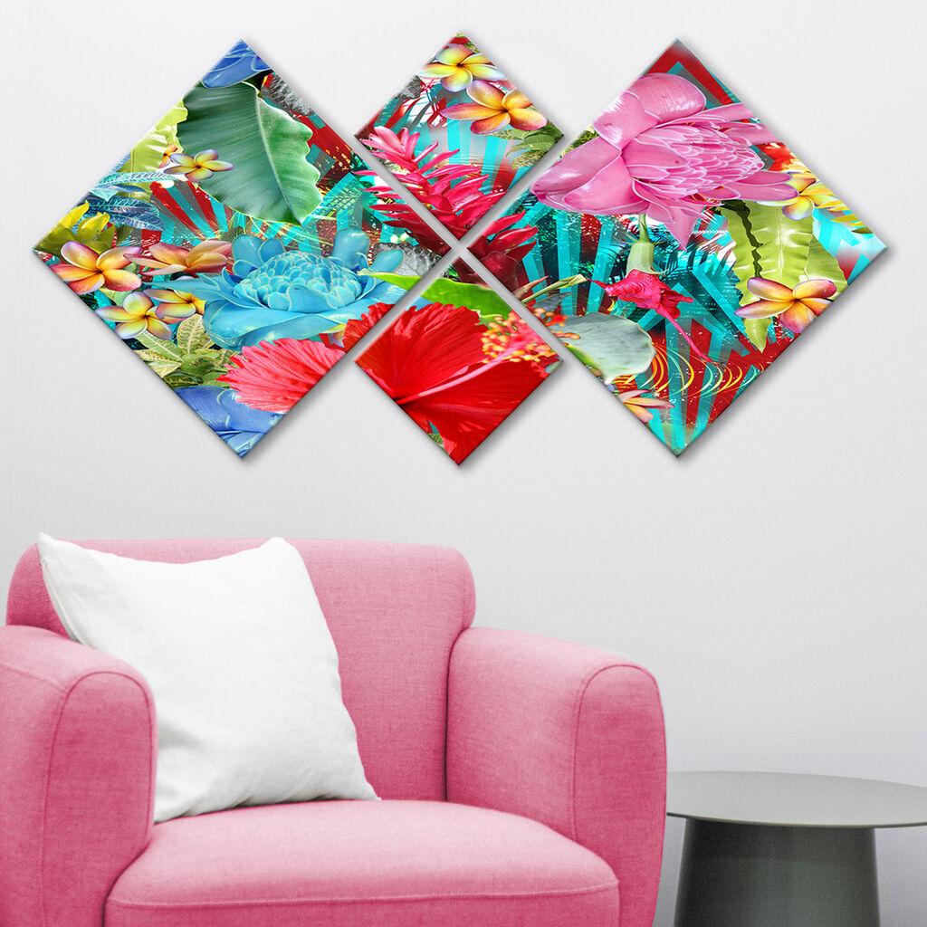 Слика Wallity 4MDF316140269, 60x115 см, 4 дела