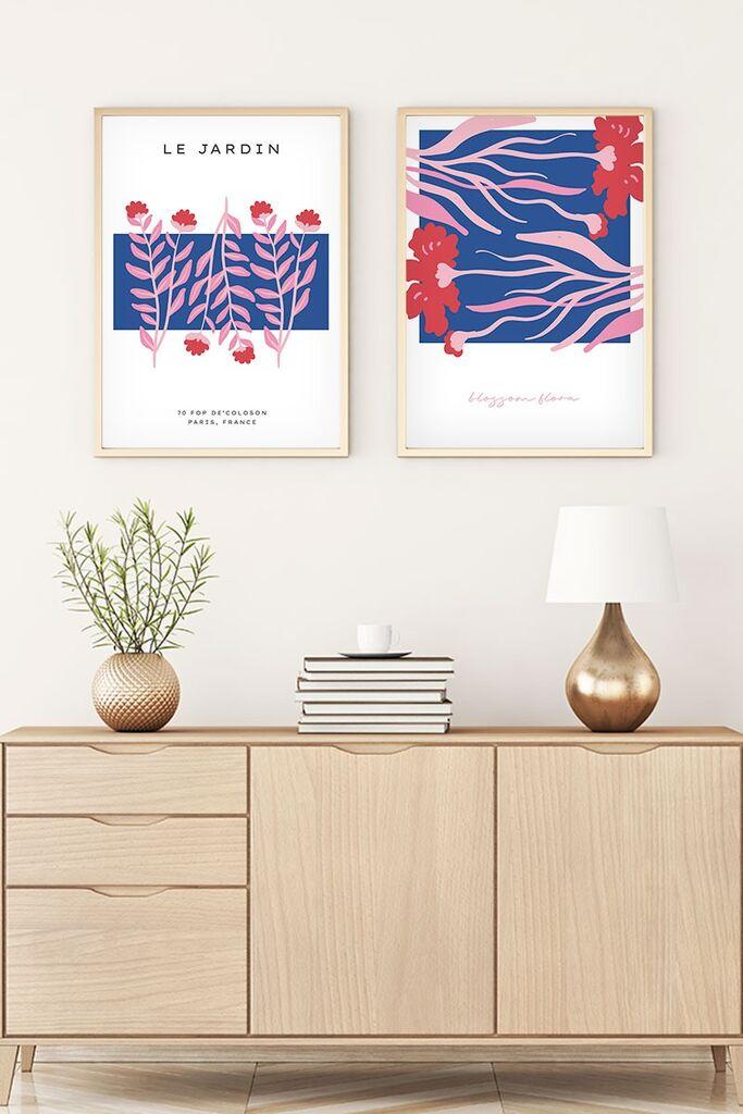 Слика во рамка Wallity Huhu170, 35x50 см, 2 дела