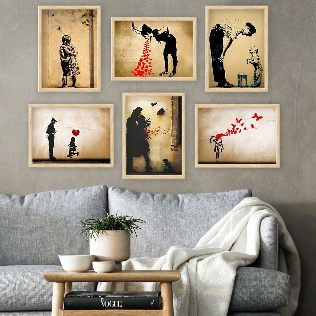 Wallity врамена слика 6NC9621_2530, 25x30 см, 6 дела