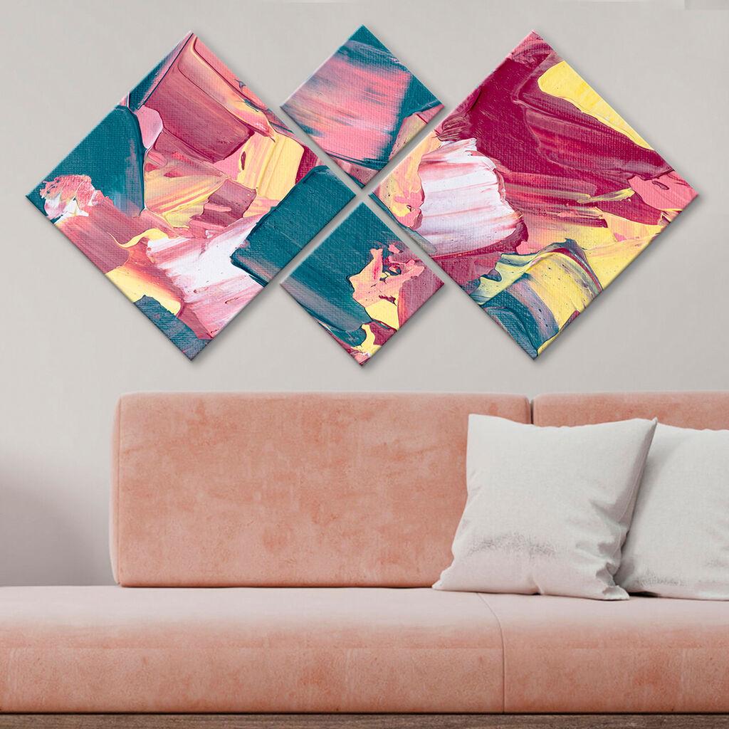 Слика Wallity 4MDF3577062, 60x115 см, 4 дела