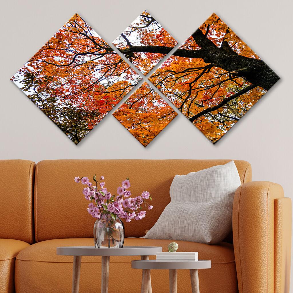 Слика Wallity 4MDF1520455250, 60x115 см, 4 дела