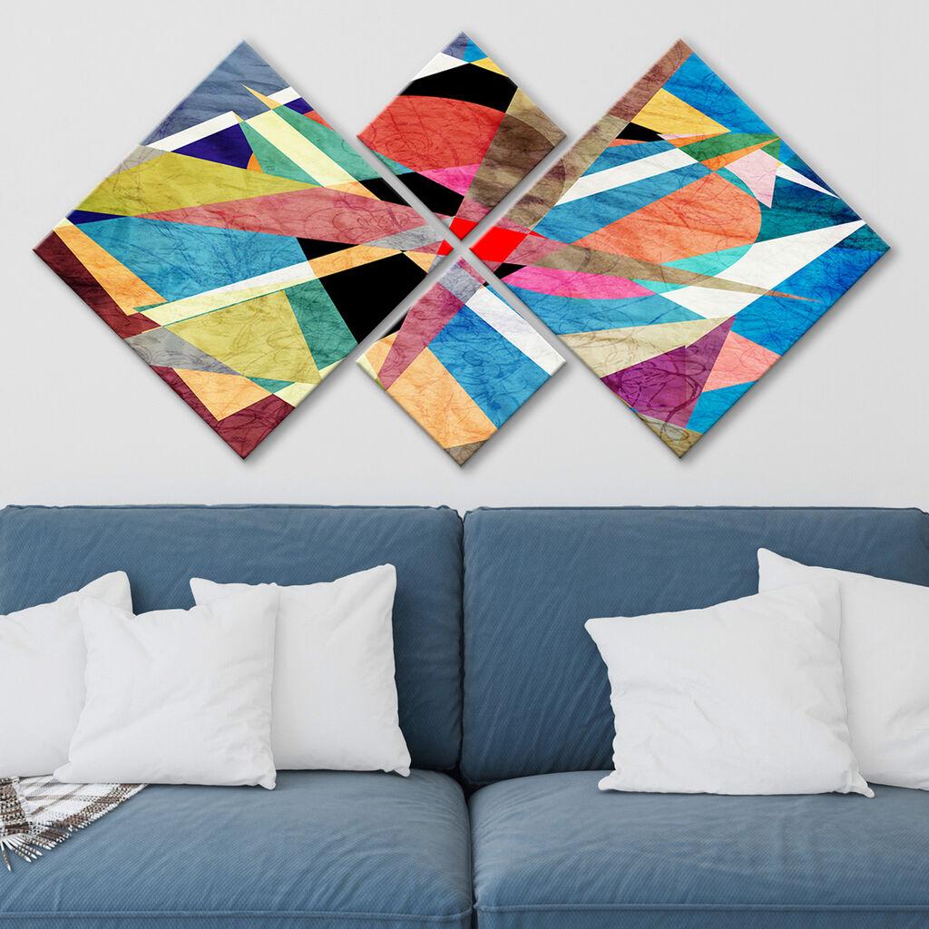 Слика Wallity 4MDF234625642, 60x115 см, 4 дела