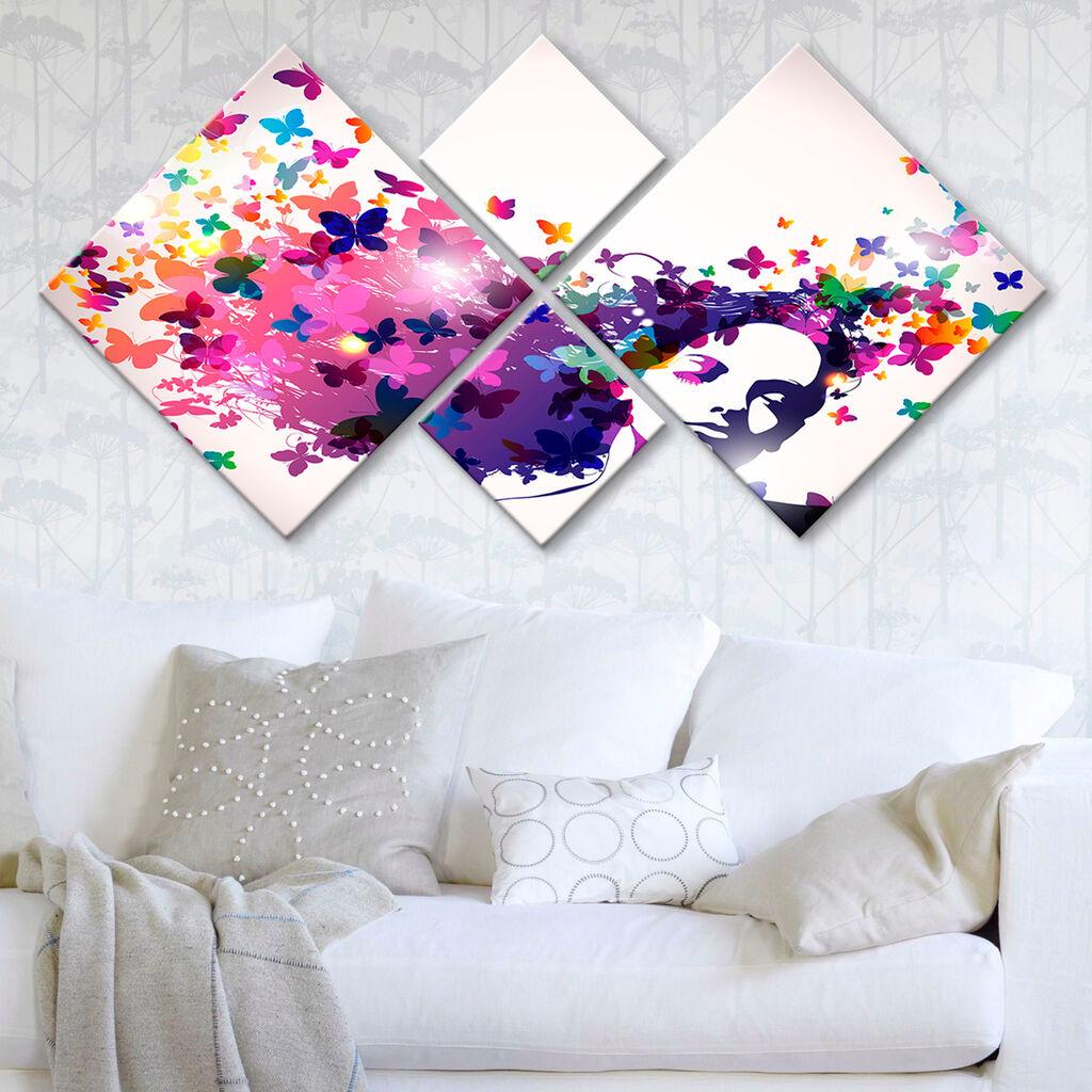 Слика Wallity 4MDF9435306, 60x115 см, 4 дела