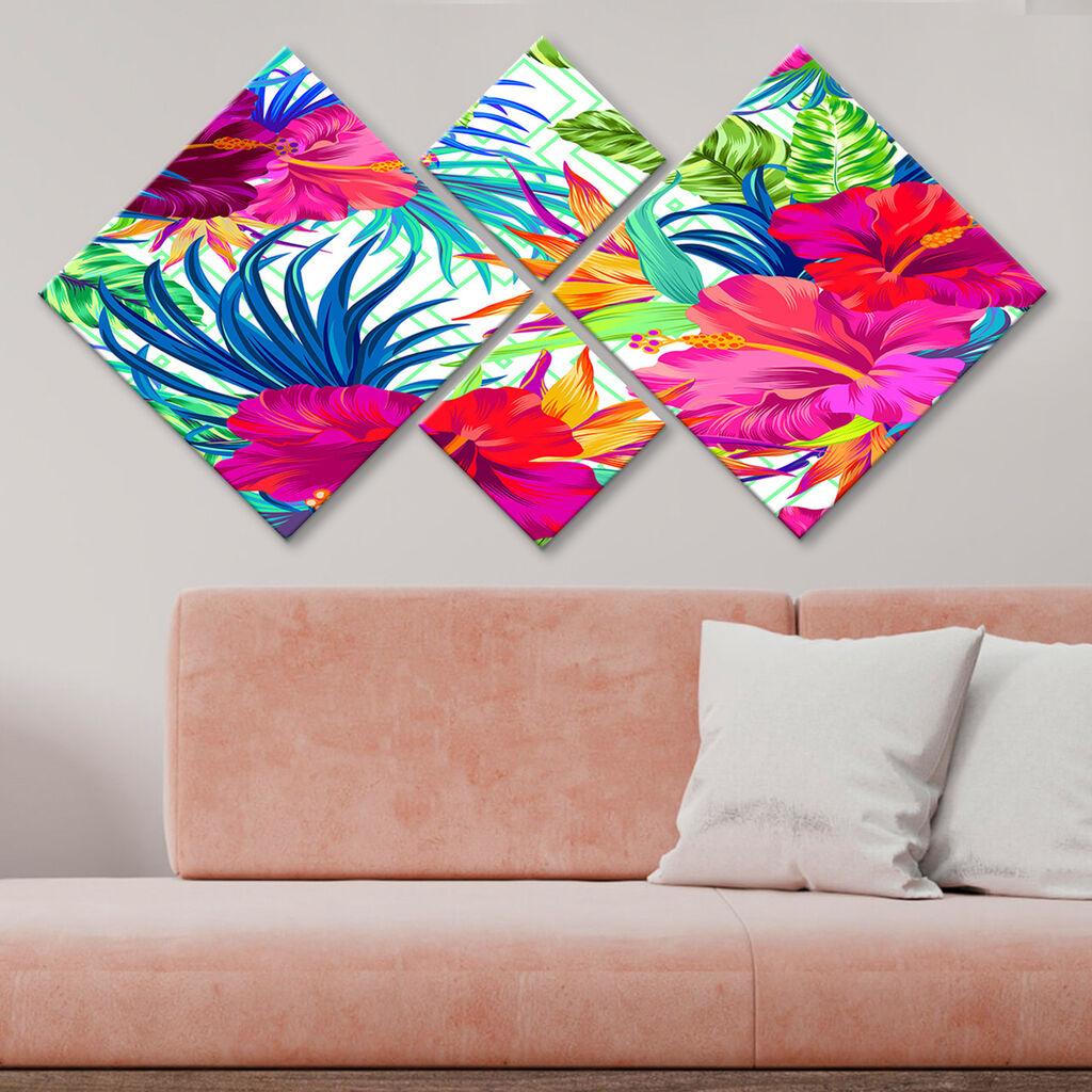 Слика Wallity 4MDF422714032, 60x115 см, 4 дела