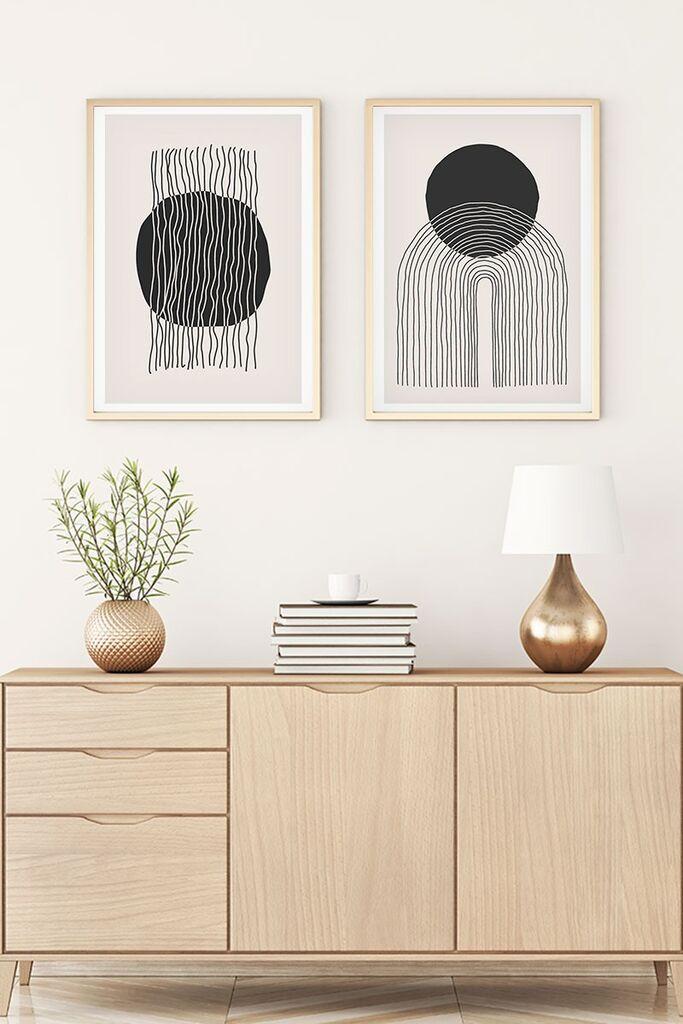 Слика во рамка Wallity Huhu137, 30x40 см, 2 дела