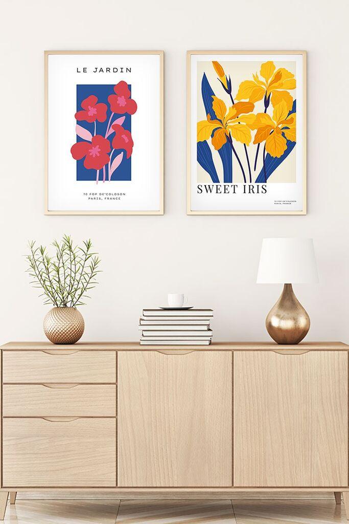 Слика во рамка Wallity Huhu171, 20x30 см, 3 дела