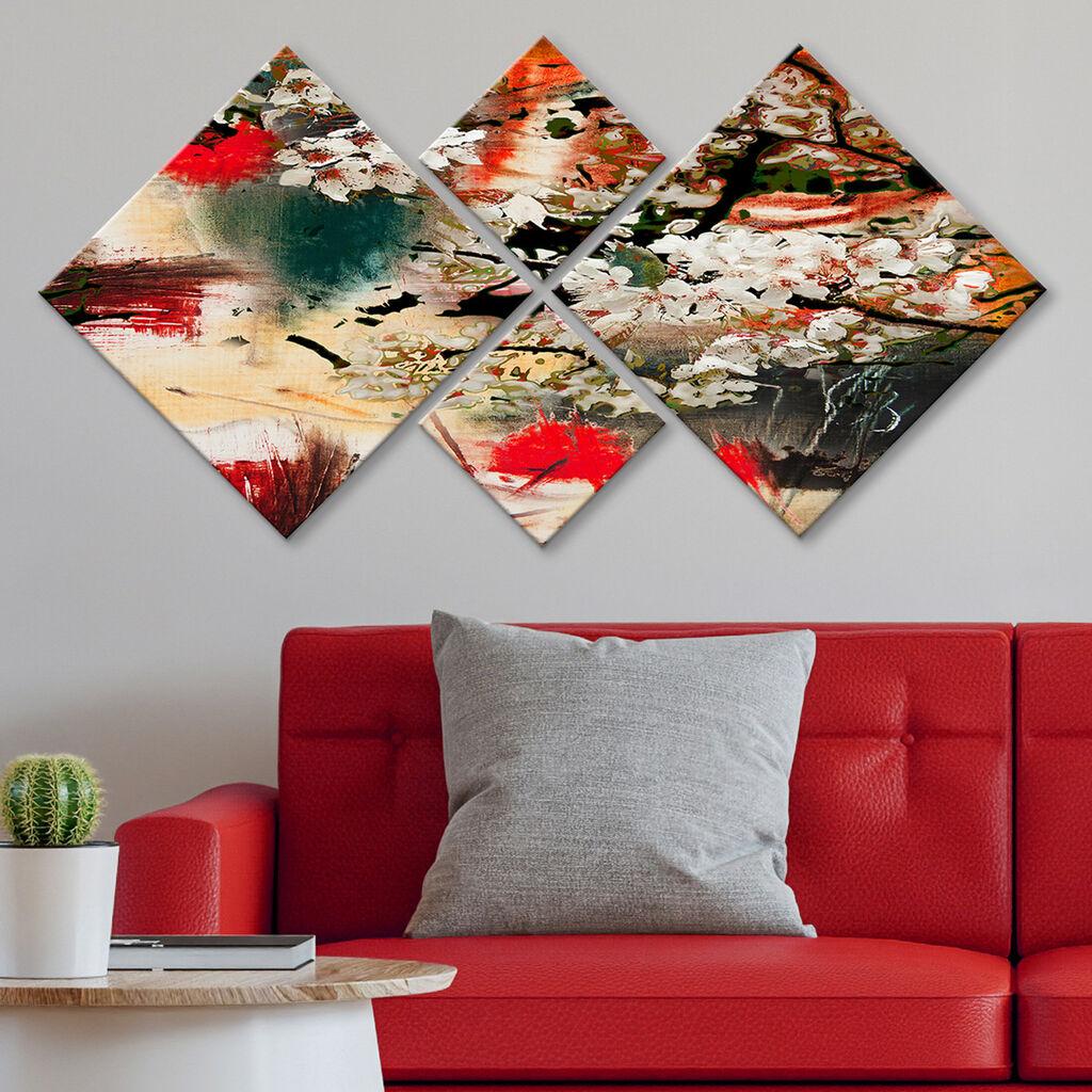 Слика Wallity 4MDF187362956, 60x115 см, 4 дела