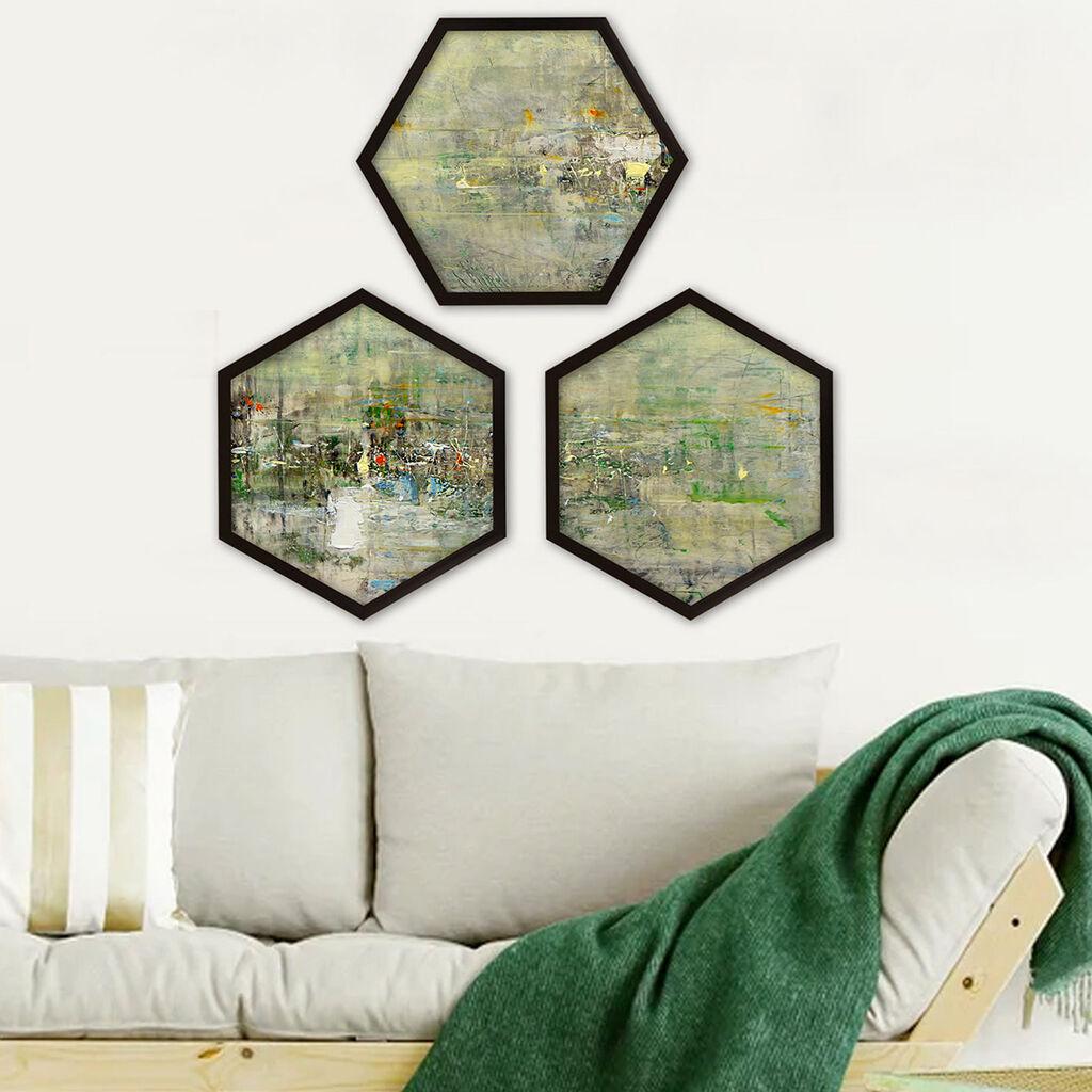 Wallity врамена слика 6GEN770171806, 35x35 см, 3 дела