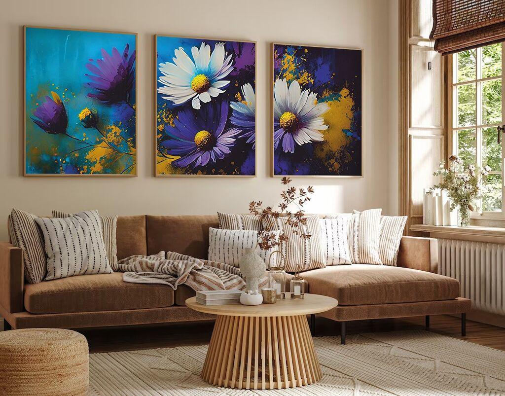 Слика во рамка Wallity Huhu223, 20x30 см, 3 дела