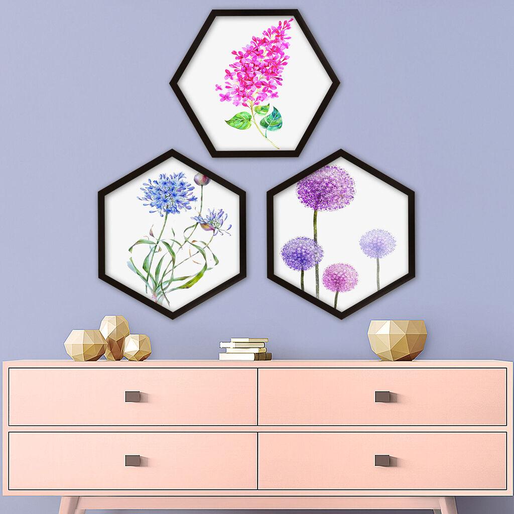 Wallity врамена слика 6GEN64546, 35x35 см, 3 дела