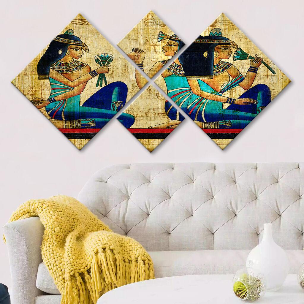 Слика Wallity 4MDF12798755, 60x115 см, 4 дела