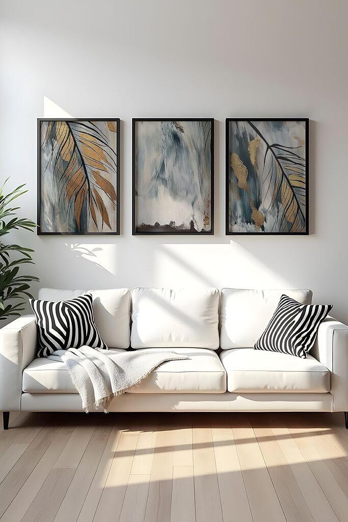 Слика во рамка Wallity Huhu477S, 20x30 см, 3 дела