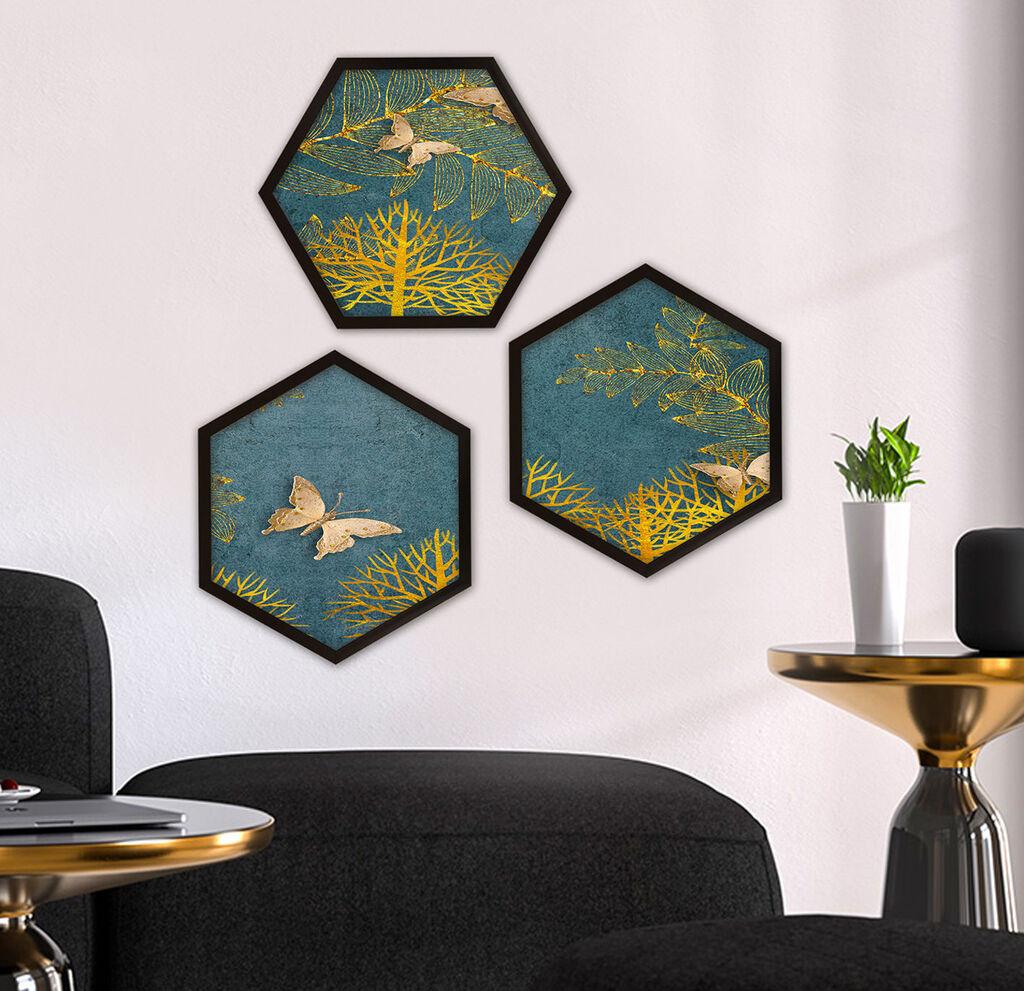 Wallity врамена слика 6GEN157219, 35x35 см, 3 дела