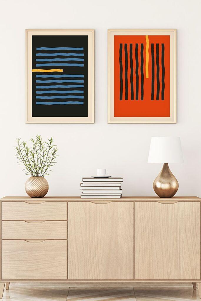 Слика во рамка Wallity Huhu129, 50x70 см, 2 дела