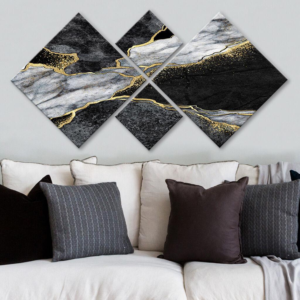 Слика Wallity 4MDF1739881952, 60x115 см, 4 дела