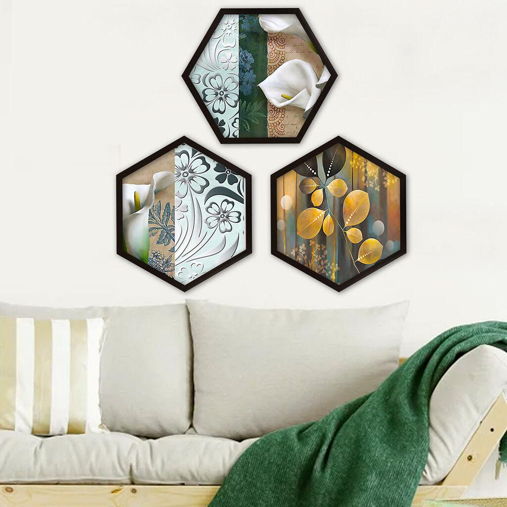 Слика во рамка Wallity 6GEN17844322792, 35x35 см, 3 дела