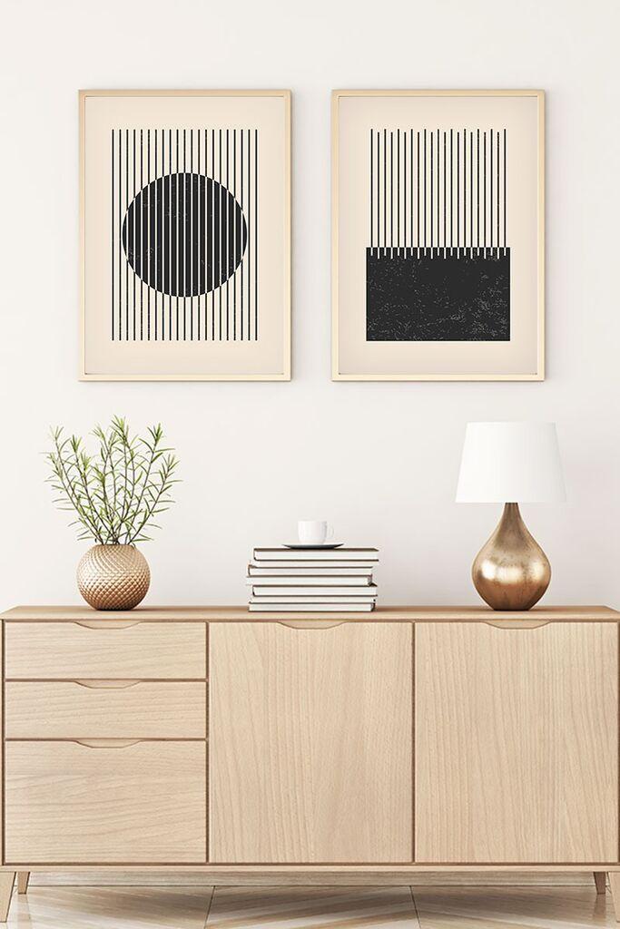 Слика во рамка Wallity Huhu82, 20x30 см, 2 дела