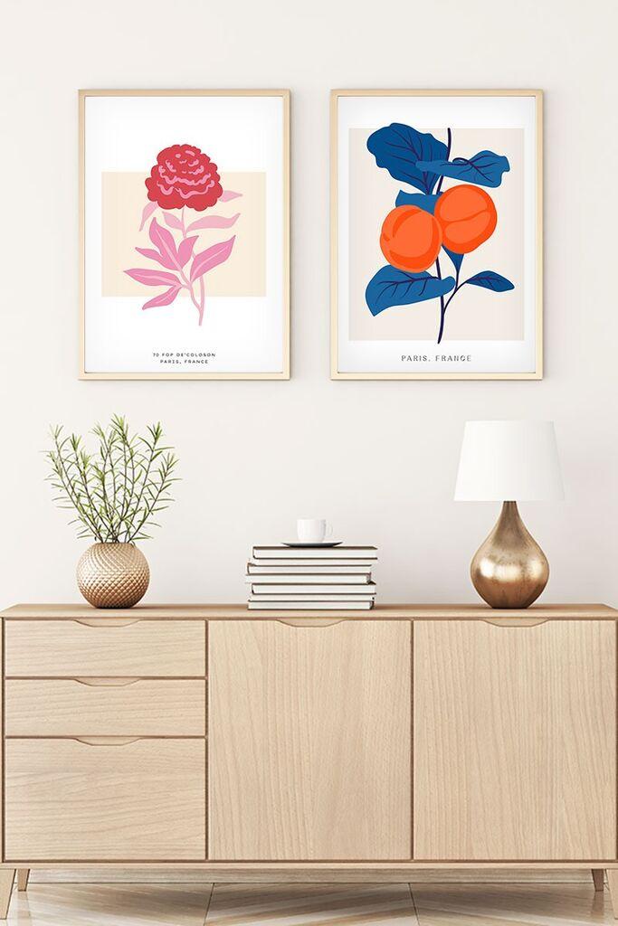 Слика во рамка Wallity Huhu172, 35x50 см, 2 дела