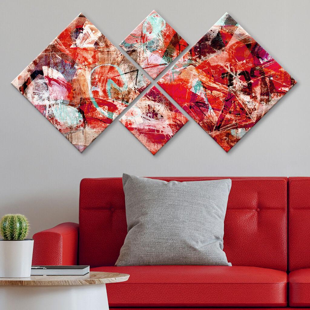 Слика Wallity 4MDF46234342, 60x115 см, 4 дела