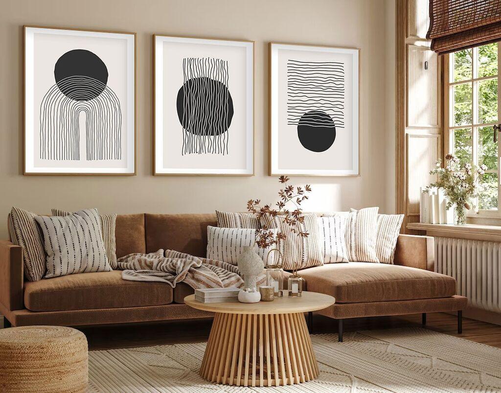 Слика во рамка Wallity Huhu213, 20x30 см, 3 дела