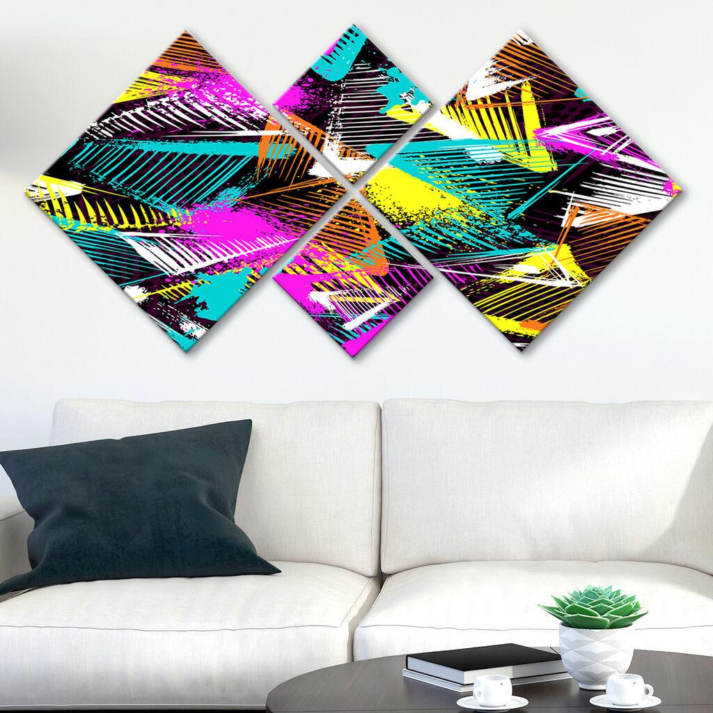 Слика Wallity 4MDF411720004, 60x115 см, 4 дела